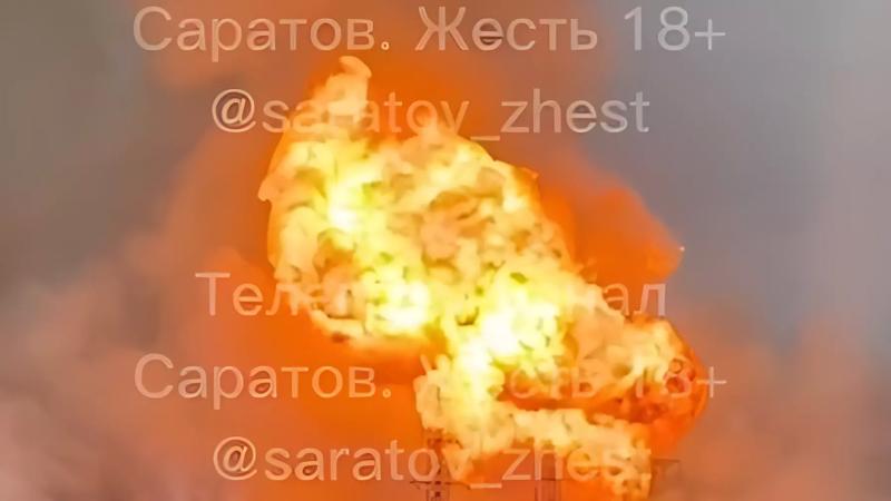 В мощном пожаре на газохранилище в Саратовской области обвинили жару2